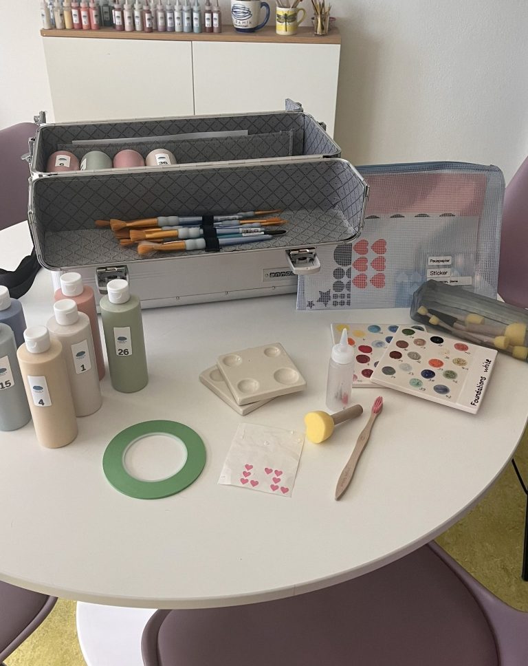 Keramik Etagere selbst bemalen